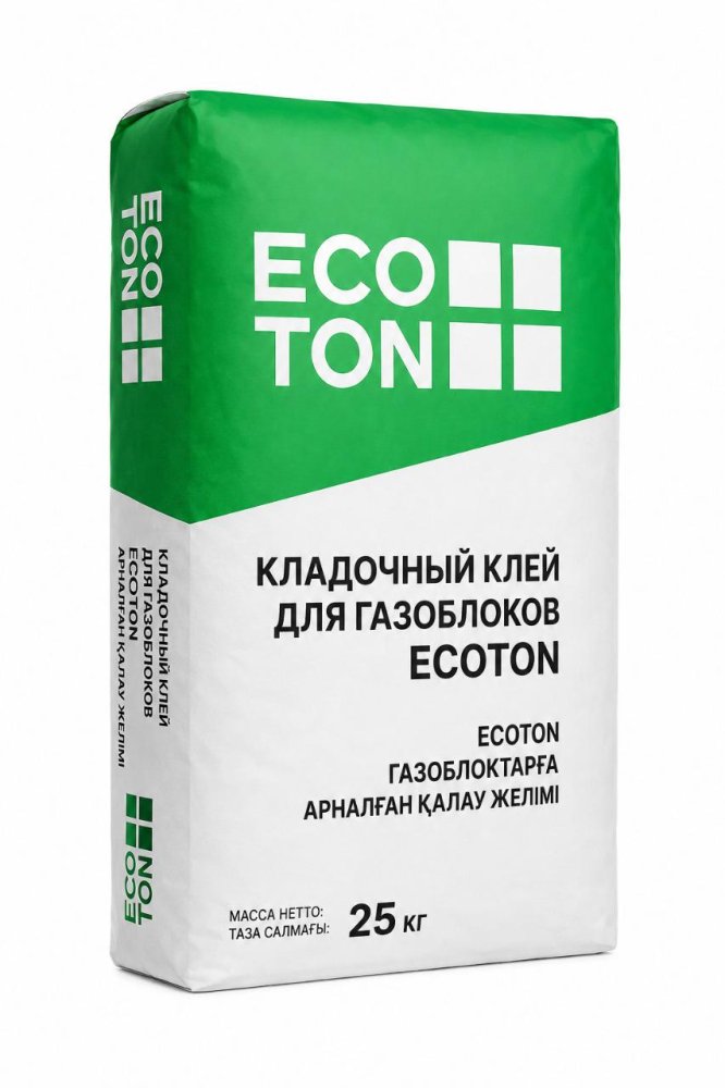 ECOTON газоблоктерін жұқа жікті қалауға арналған жазғы қоспа