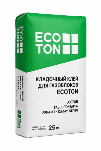 ECOTON газоблоктерін жұқа жікті қалауға арналған жазғы қоспа